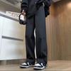 Men's Winter Fleece-Lined Windproof Waterproof Mountaineering Pants - Loose Straight-Leg Casual Long Pants