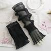 Thin Sunscreen Arm Covers Lace Cycling Gloves Breathable Ice Silk Arm Sleeves  Driving