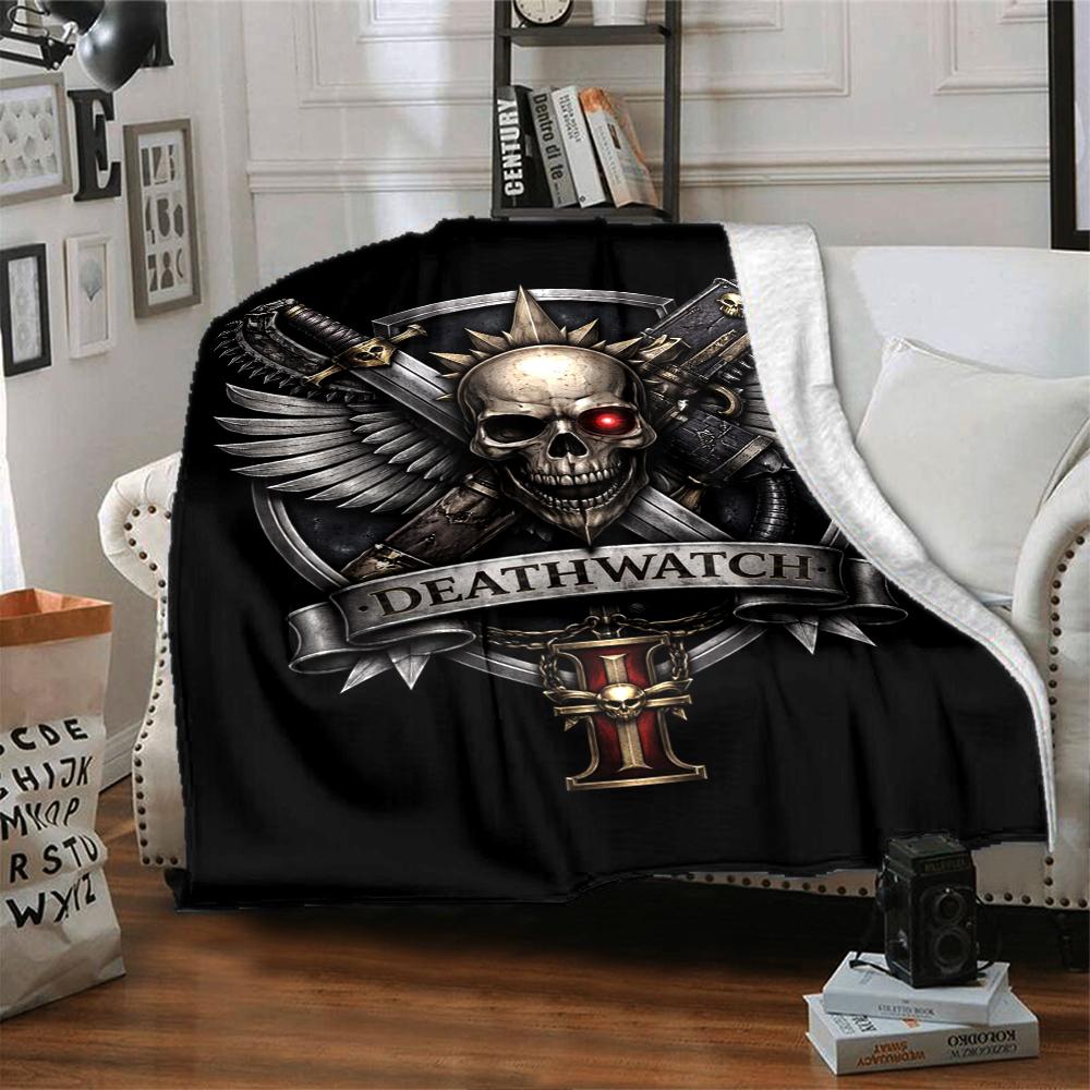 Warhammer 40k Theme Printed Blanket - Perfect for Couch, Bed, Travel & Outdoor Use | Machine Washable, Cozy & Durable.
