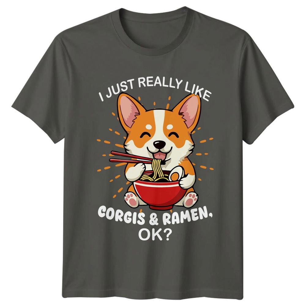 Corgi RaUnisex Lover TShirt I JUST REALLY LIKE CORGIS RAUnisex OK