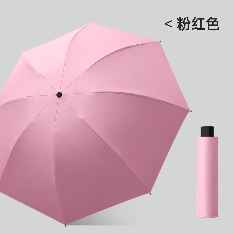 Новый трехсекционный виниловый зонт с ручным открыванием, складной зонт для бизнеса, зонт-наоборот, фиксированный рекламный зонт