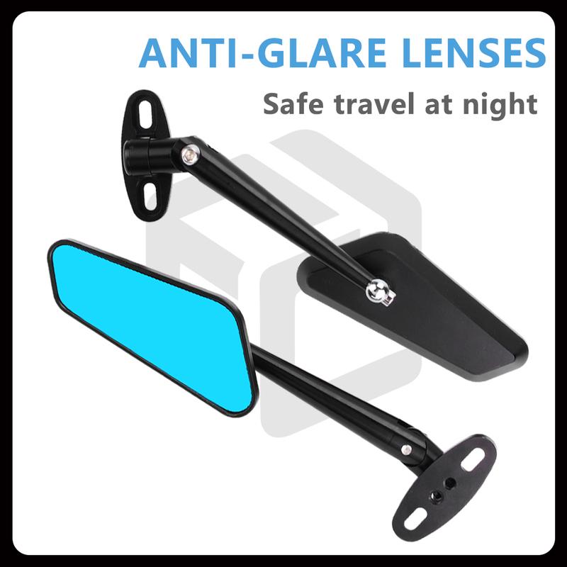 Racing Motorcycle Rearview Mirror for Aprilia RS50 / RS125 / RS660 / RS457 / RSV4 Has Anti-glare Function CNC Aluminum Alloy