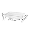 Desktop File Storage Box A1 Document Organizer Case With Lid Stackable Stationery Storage Box Cabinet Desk Clear Container
