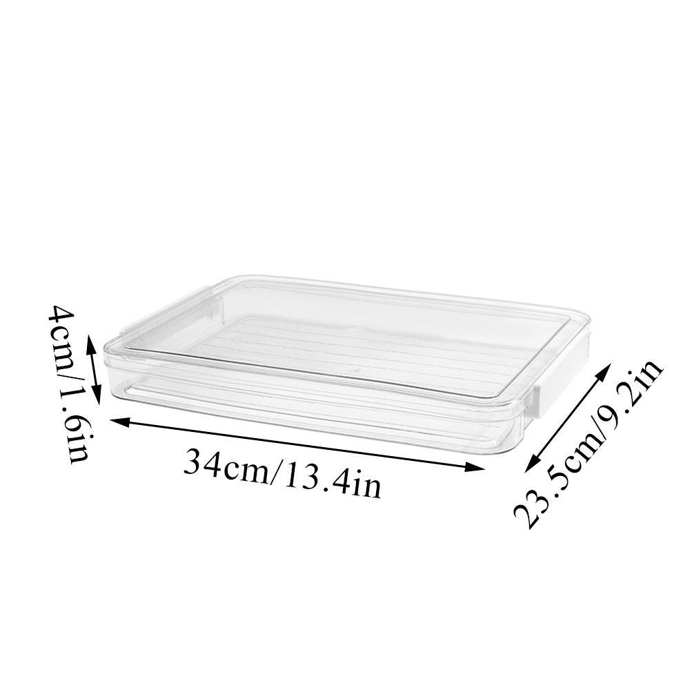 Desktop File Storage Box A1 Document Organizer Case With Lid Stackable Stationery Storage Box Cabinet Desk Clear Container
