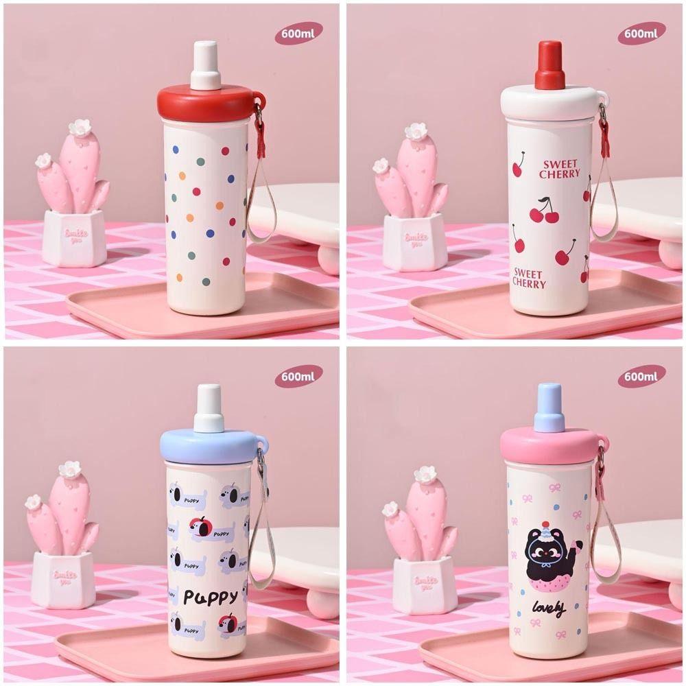 600ML Vacuum Cup 316 Stainless Steel Tumbler Portable Insulated Cup Office Workers