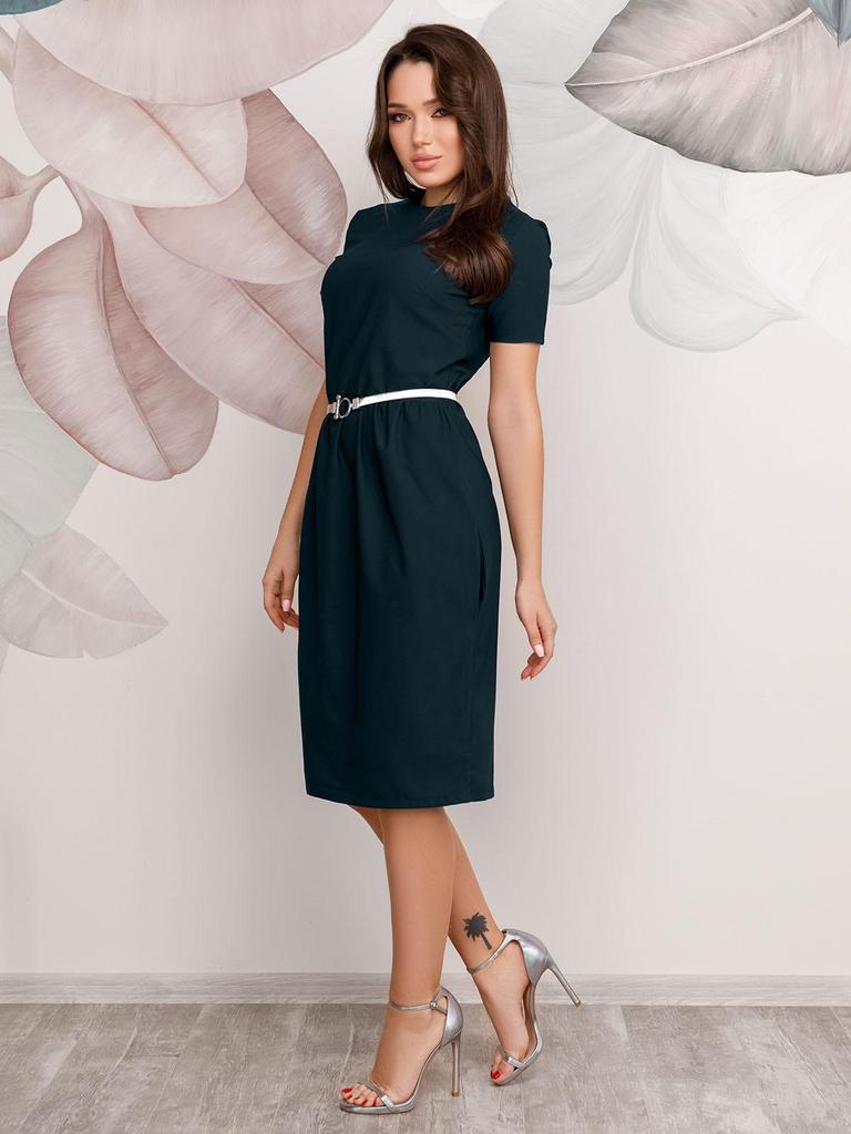 Присборенное на талии платье ISSA Plus