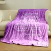 Purple Starry Bible Verse Blanket  Printed Blanket for Living Room Bed Couch lunch break Soft Cozy Blanket for Friend's festival Gift