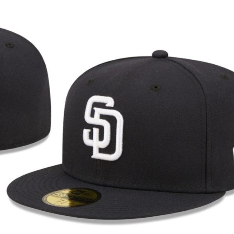 San Diego Padres closed-back sun protection hat, couple's sun hat, embroidered cap, full-coverage baseball cap