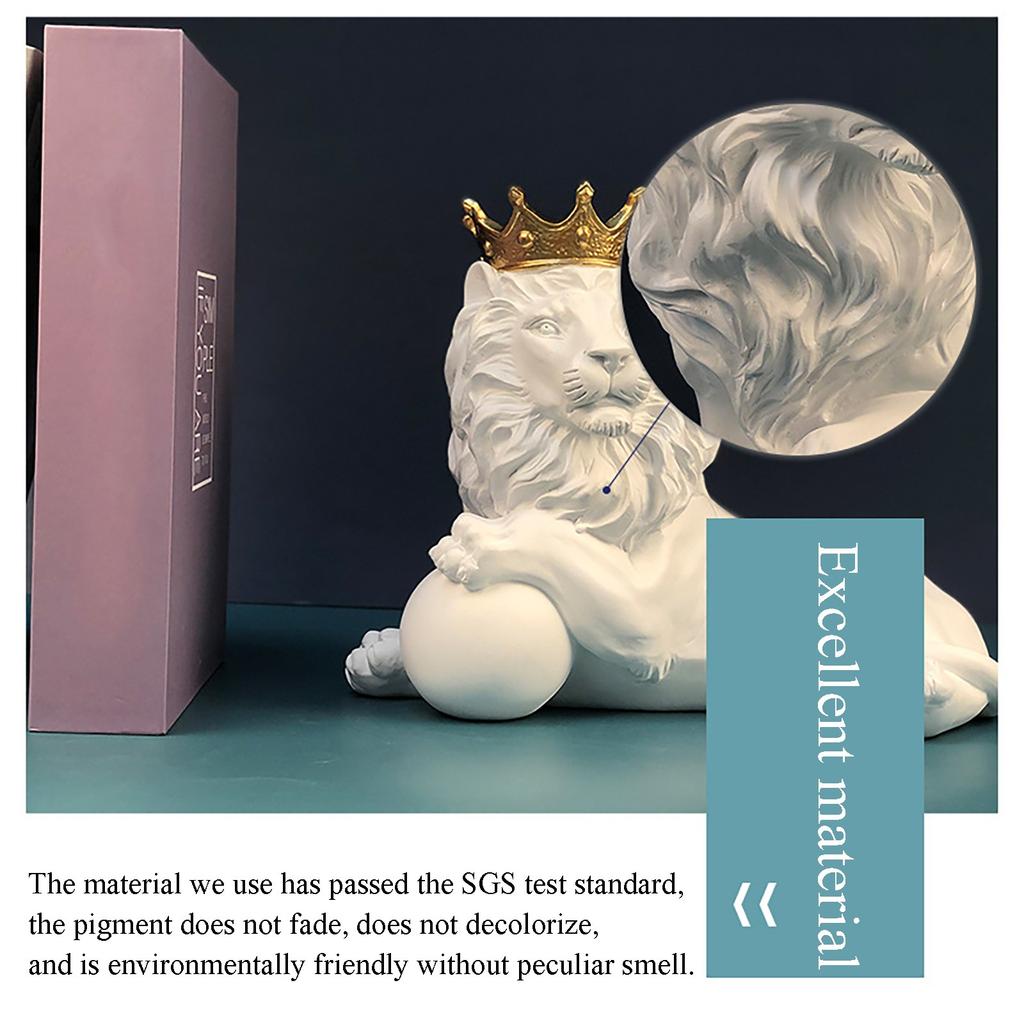 Ремесла из смолы Ци, скандинавское украшение для дома, украшение с короной, украшение для рабочего стола