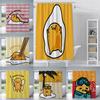 Cartoon G-Gudetama Shower Curtain Waterproof Polyester Fabric Paint Colorful Bath Curtains Home Bathroom Decor Curtain With Hook