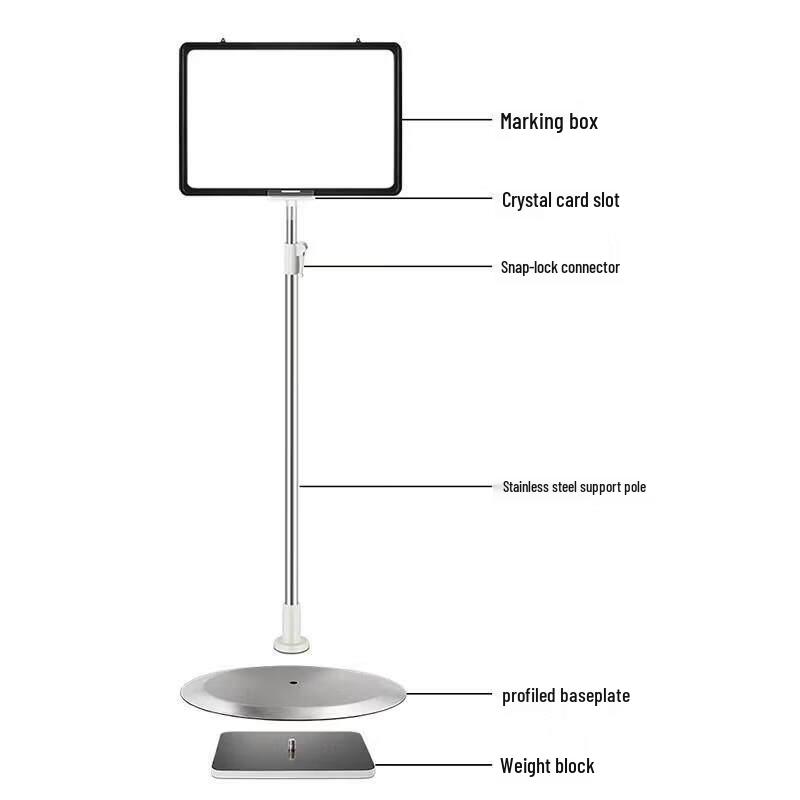 Adjustable A4 Sign Display Stand