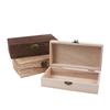Retro Jewelry Box Desktop Natural Wood Clamshell Storage Decoration Wooden