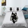 Wolf Digital Printing Quilt Cover Pillowcase Two Three Piece Set Polyester