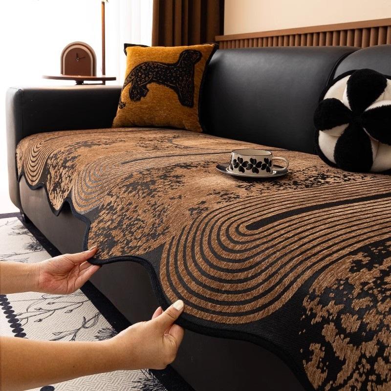 Винтажная подушка для дивана универсальная для всех сезонов высококачественная противоскользящая накидка на сиденье одеяло для осени и зимы