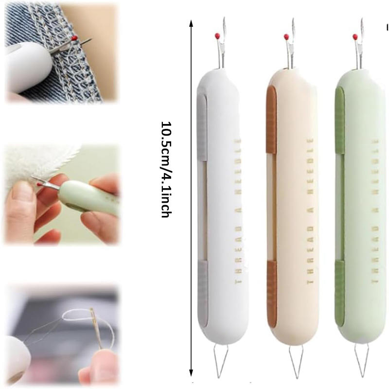 2 In 1 Needle Threader Seam Sewing Stitch Thread Unpicker&Seam Cutter For Sewing Thread Remover