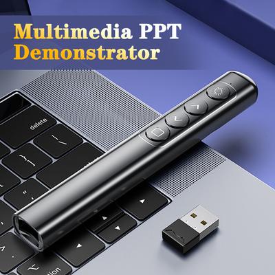 Презентационный кликер для презентаций PowerPoint 2,4 ГГц беспроводной пульт PPT для использования на компьютере, ноутбуке, в офисе, в классе