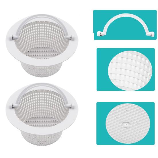 Замена корзины скиммера для бассейна с ручкой Долговечная фильтрующая корзина Простота обслуживания Профилактическая корзина для удаления мусора из бассейна Аксессуары для чистки