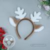 Fluffy Deer Ear Hair Hoop Faux Fur Hairband Antler Horn Hairband  Hair Accessories