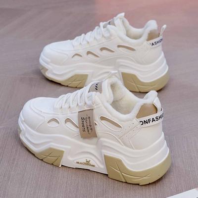 Женские ботинки Теплые кроссовки Повседневные ботинки Женские плюшевые туфли Нескользящая обувь для ходьбы Зимние ботинки Женские Botas De Mujer 2024 Новинка