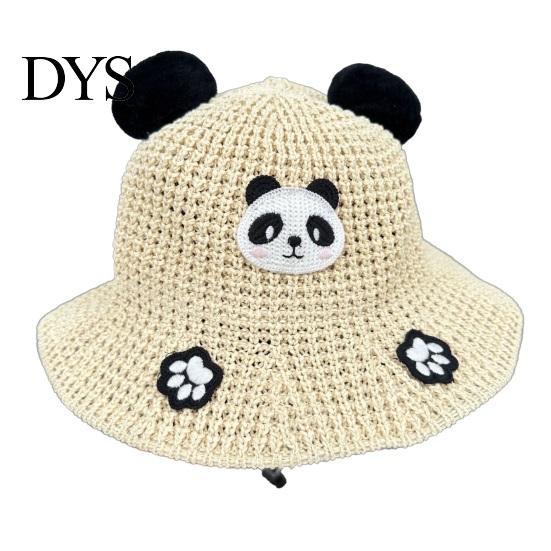 Toddler Beach Accessories Cute Animals Straw Sun Hats for Kids, UV Protection Fishing Hat, Wide Hat Brim Cartoon Bucket Breathable Summer Outdoor