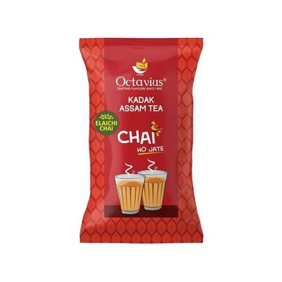 Чай Octavius Kadak Elaichi Chai - 1 кг (500 Чашек) | Освежающий и аромат настоящего элайчи | Без добавления эссенции | Чай с кардамоном