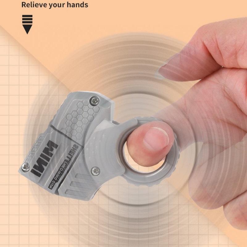 Мини-пистолет для метания снарядов, вращатель для пальцев, декомпрессионный игрушечный пистолет, офисные игрушки для снятия стресса и беспокойства, подарки для детей и взрослых