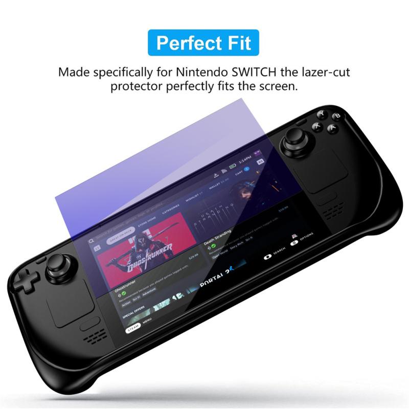 2 шт. Защитная пленка для экрана Взрывозащищенное Защита от царапин HD Закаленное стекло Совместимо для Steam Deck