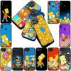 Обои S-Simpsons Барт Чехол для телефона Мягкий чехол для Samsung Galaxy S22 S21 S20 FE Ultra Plus A07 A17 A15 A16 A25 A57 A37 Корпус