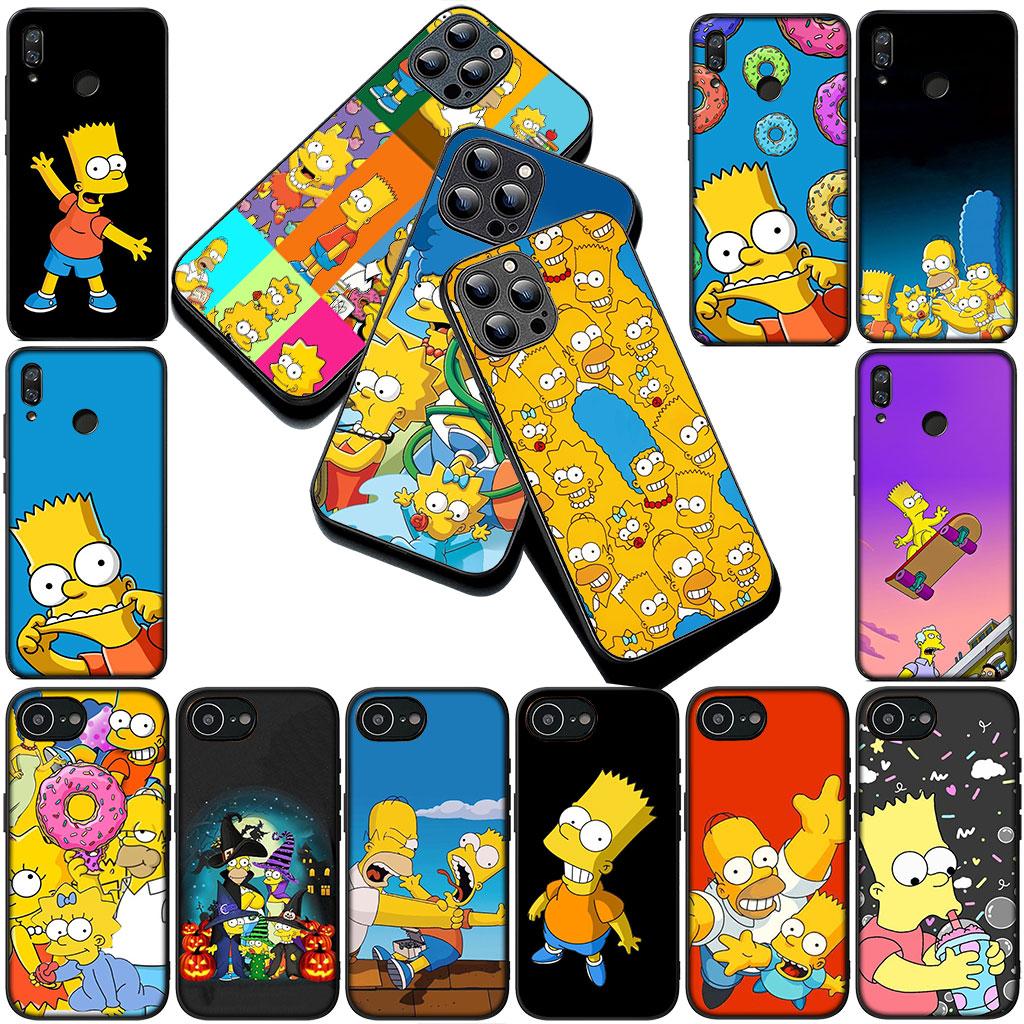 Обои S-Simpsons Барт Чехол для телефона Мягкий чехол для Samsung Galaxy S22 S21 S20 FE Ultra Plus A07 A17 A15 A16 A25 A57 A37 Корпус