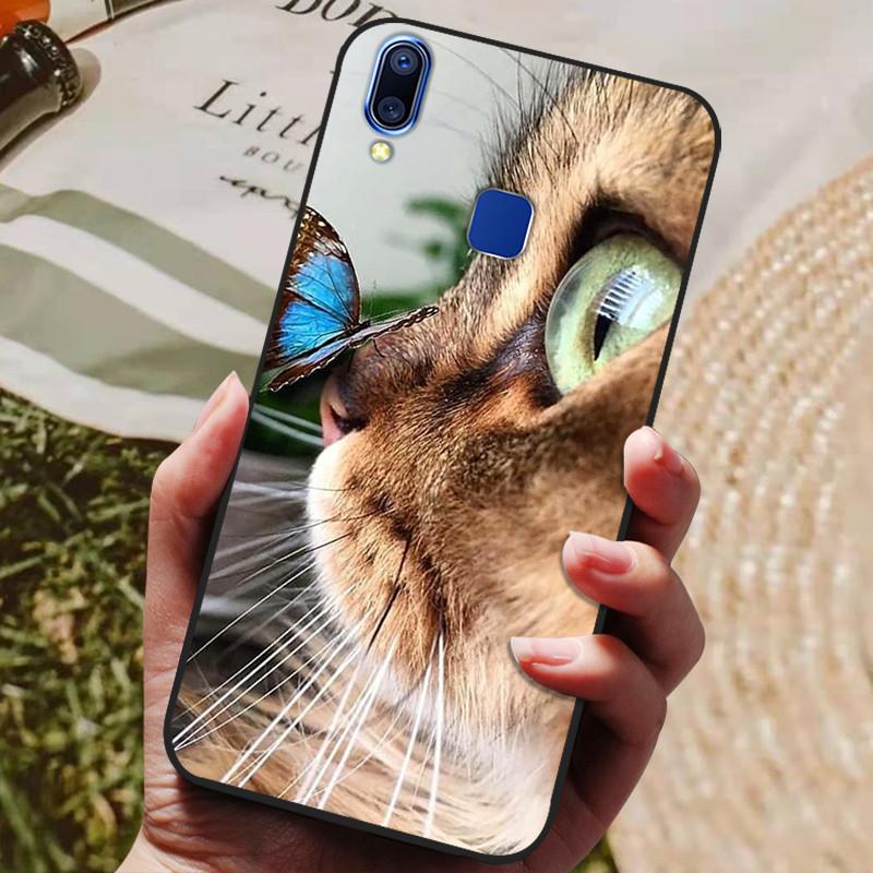 Для чехла Vivo Y93 Lite Чехол Силиконовый Мультяшный Расписной Мягкий ТПУ Задняя Крышка Для Vivo Y91 Y95 Y93 Lite Чехол Y 91 Чехлы для Телефона Capas