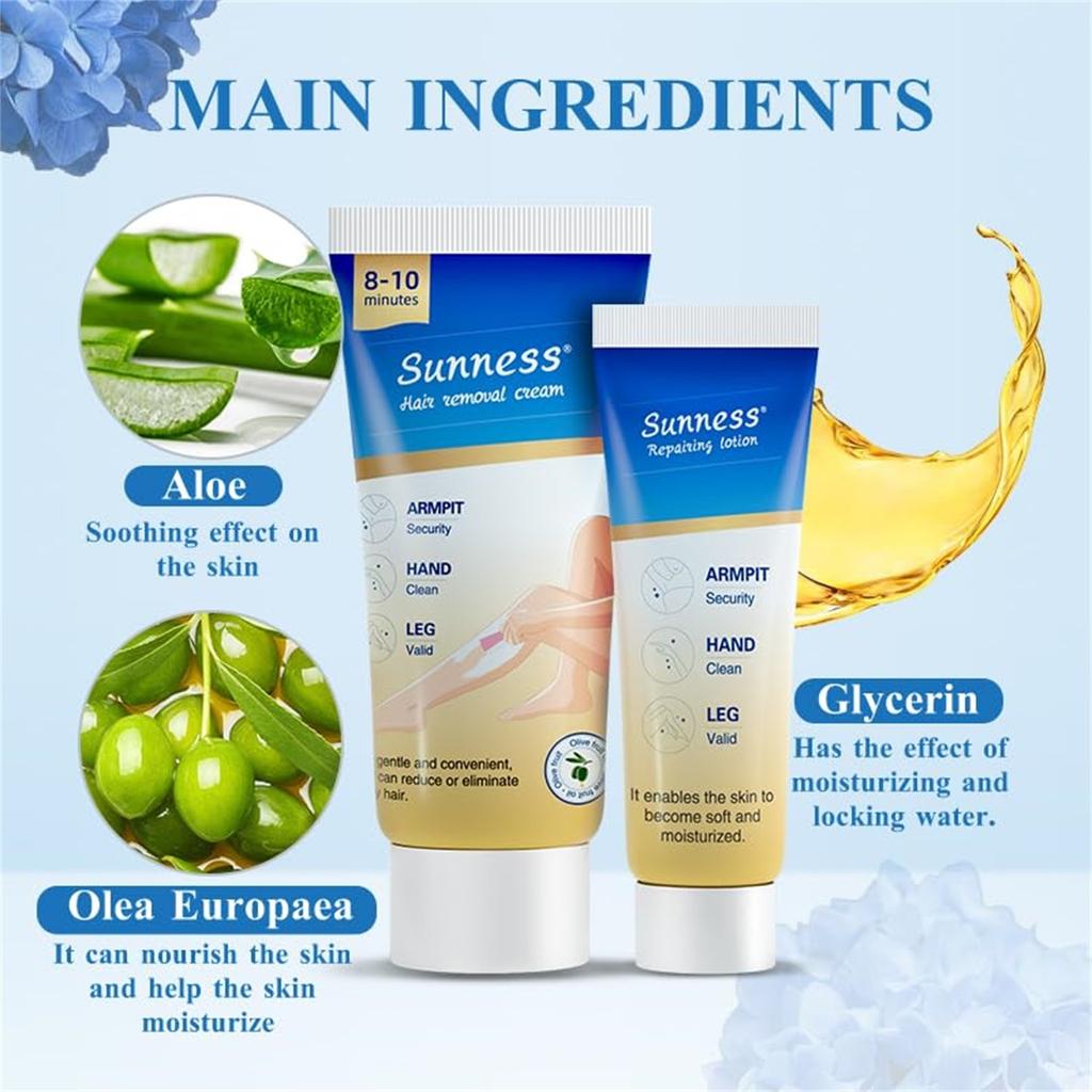 Набор для удаления волос, удаление волос на лице для женщин, удаление волос на теле, средство для удаления волос на лице, руках, ногах и бикини
