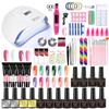 Limegirl Nail Set 18/12 Pcs Nail Gel Polish Kit With UV LED Lamp Dryer Soak Off Manicure Tools Set Electric Nail Tools Set