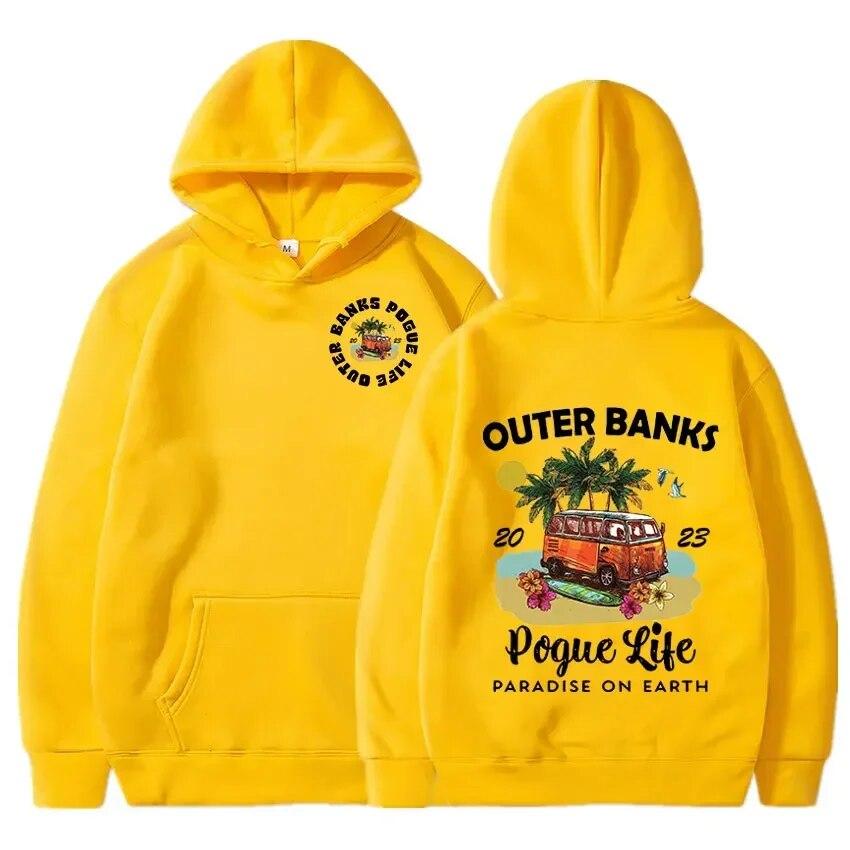 Осенняя толстовка с принтом американского сериала Outer Banks, повседневный пуловер большого размера, популярная толстовка, одежда унисекс