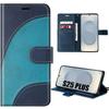 Protective Case - BOOLING - for Samsung Galaxy S25 Plus - Leather Effect - Shockproof - Blue