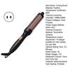 Wired Curling Brush Multi-functional Thermal Brush Fast Heating Negative Ion Round Brush Electric Hair Straightening Curling Wand Tools