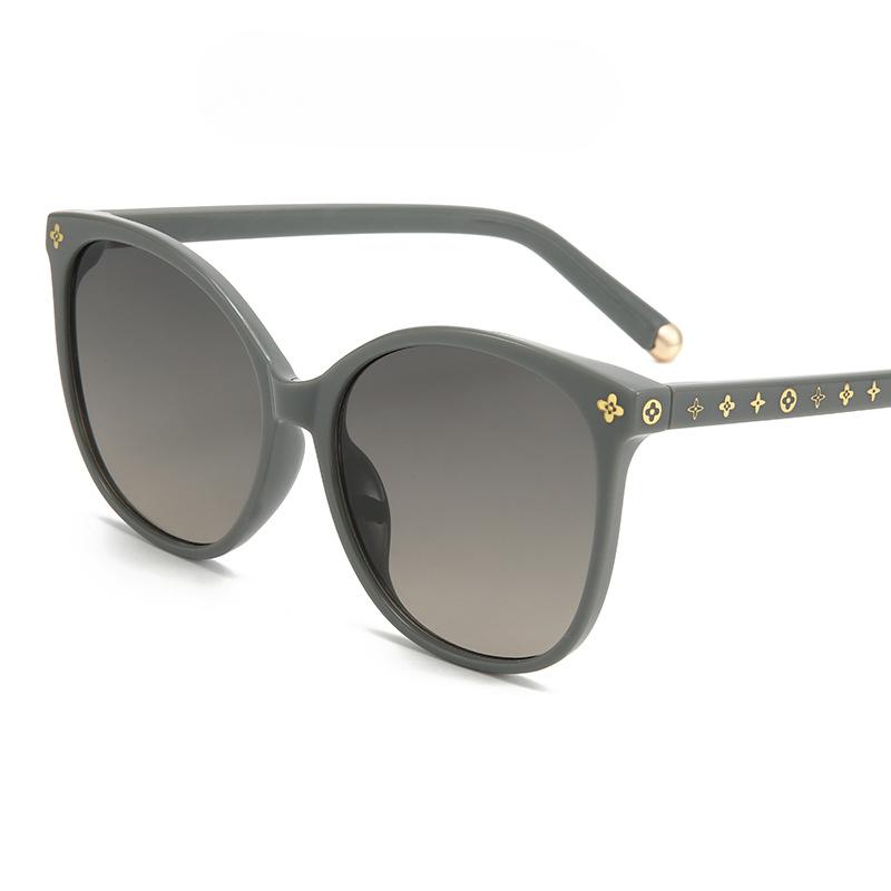 Модные солнцезащитные очки в большой оправе «кошачий глаз», простые солнцезащитные очки, женские индивидуальные солнцезащитные очки