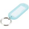 KOKUYO Keychain Type Name Tag for Double-sided Display, Large Pack of 10, Light Blue Nuff-210LBX10
