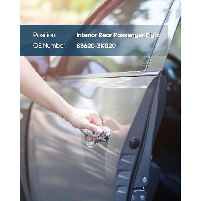 ECCPP Interior Door Handle 2005-2008 for Hyundai for Sonata Outer Replacement Rear Passenger Right Door Handle 1pc Silver 83620-3K020