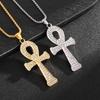 Египетский Ангел Ключ Подвеска Европейский и Американский Мужской и Женский Нержавеющая Сталь Модная Цепочка Анка Крест