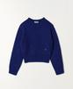 TTUDEMENT Alpaca Round Pullover Blue