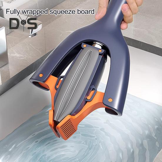 Ручная швабра для мытья полов, легкая, простая в эксплуатации губчатая швабра с функцией самовыдавливания, кухонный инструмент для мытья окон и стекол