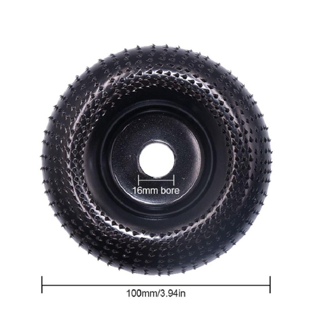 100mm Diameter Wood Shaping Grinder Wheel 16mm Aperture Angle Grinder Accessory Sanding Tasks