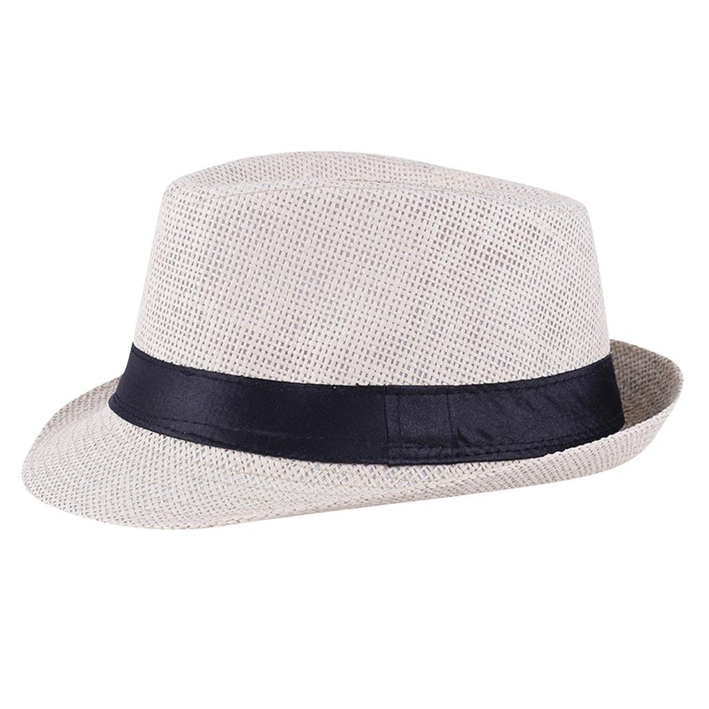 Классическая панама, унисекс, гангстерская кепка, пляжная шляпа от солнца, шляпа от солнца с ремешком