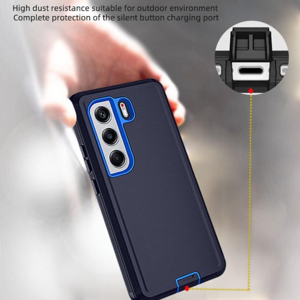 Трехслойный противоударный чехол для телефона Tecno Camon 50 40 30 Pro 4G 5G SPARK 50 40 30C, Гибридный защитник-броня, Чехол-защита, С коробкой