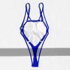 Женский сексуальный монокини с V-образным вырезом без рукавов купальник с открытой спиной, подчеркивающий фигуру, цельный бикини