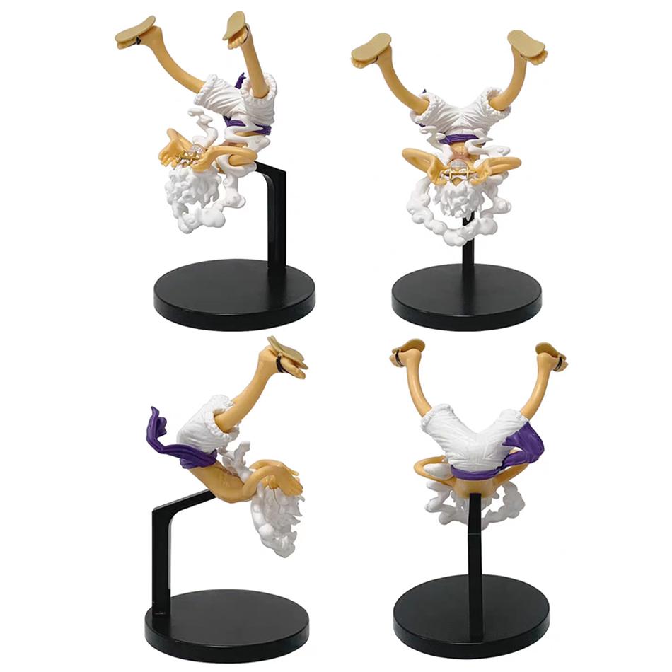 3 шт. Модель One Piece Фигурка Monkey D Luffy Gear 5 Бог Солнца Ника Луффи Фигурка Действия ПВХ Модель Коллекция Украшение Подарок Игрушка