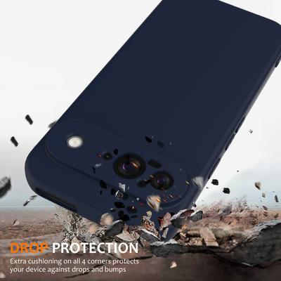 Чехол для Google Pixel 9, совместимый с MagSafe, жидкий силиконовый чехол для телефона со шнурком
