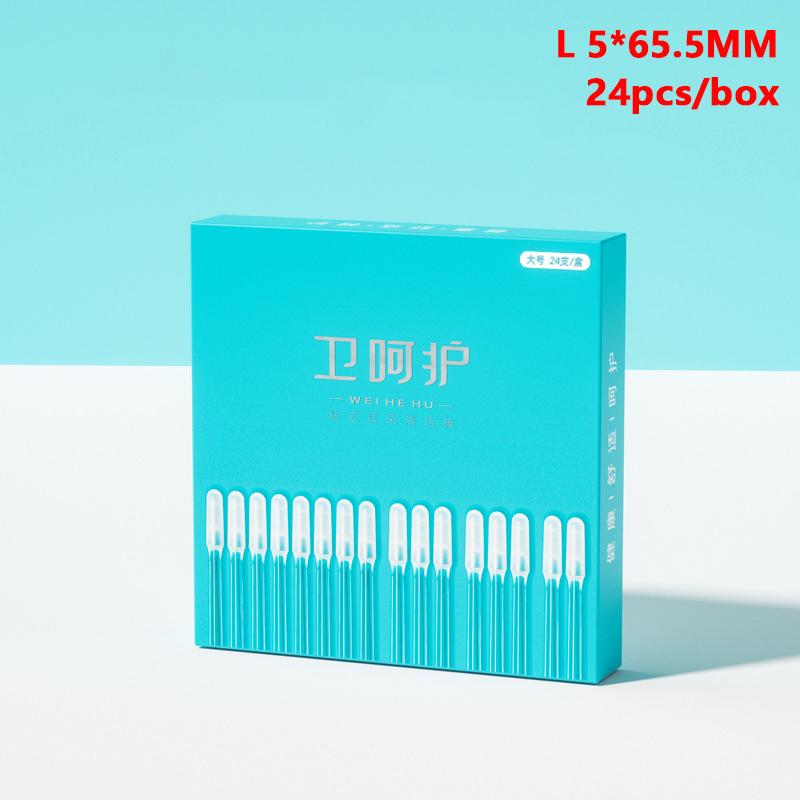 24 шт./коробка Одноразовые и многоразовые ватные палочки – Мягкие инструменты для удаления ушной серы для безопасного ухода за ушами у взрослых и детей