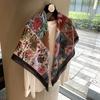 Vintage Polka Dot Printed Light And Thin Scarf Cotton Feel Square Scarf Sunshade Shawl Headscarf Belt Scarf Silk Scarf