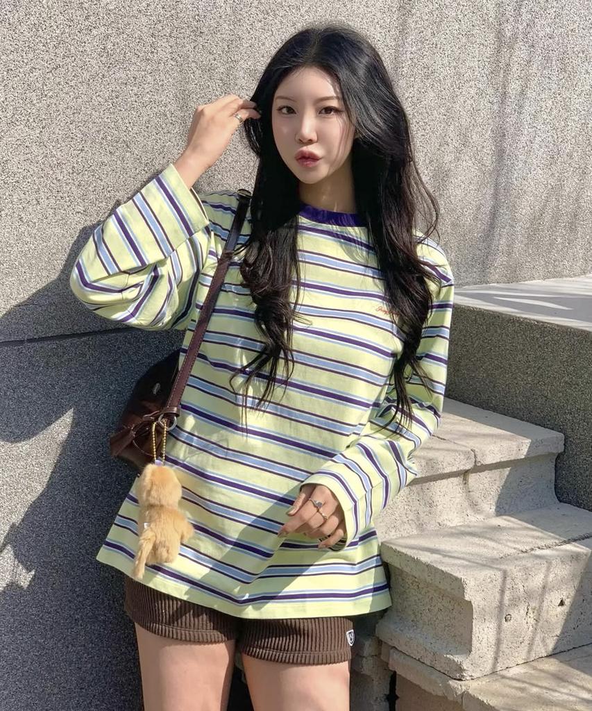 JUCYJUDY Multi-Stripe T-Shirt J1Ts020G